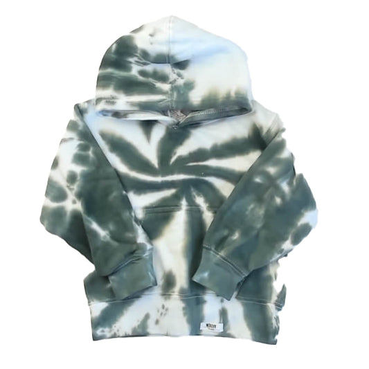Worthy Threads Unisex Green Tie Dye Hoodie Size: 4-5T Green Tie Dye