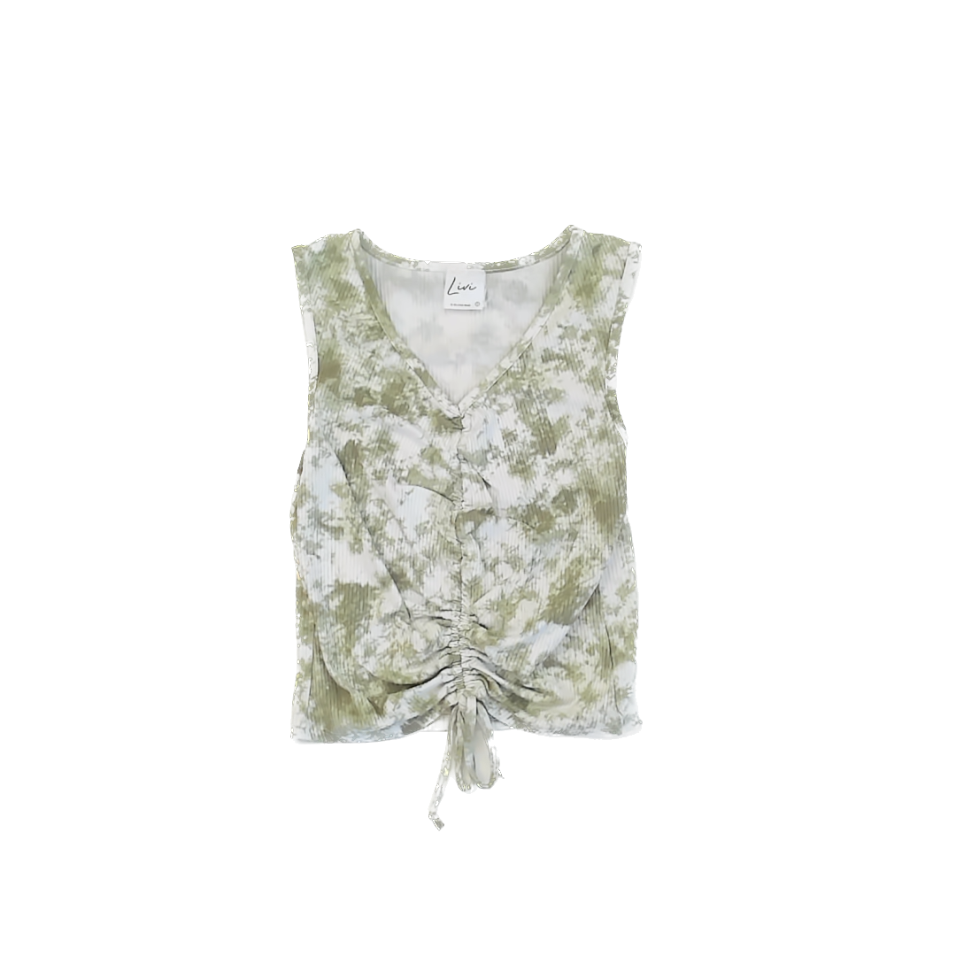 Livi by Olivia Rae Girls Green Tie Dye Tank Top Size: S Green Tie Dye