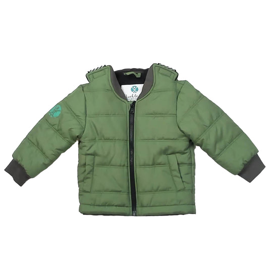 Buckle Me Boys Green Toast Winter Coat Size: 18 Months Green Toast