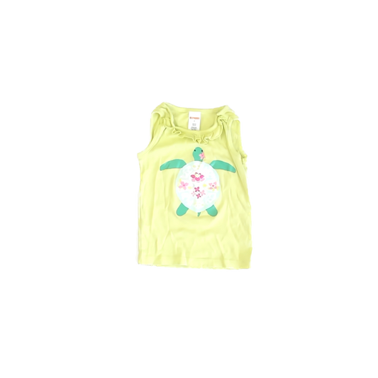Gymboree Girls Green Turtle Tank Top Size: 4T Green Turtle