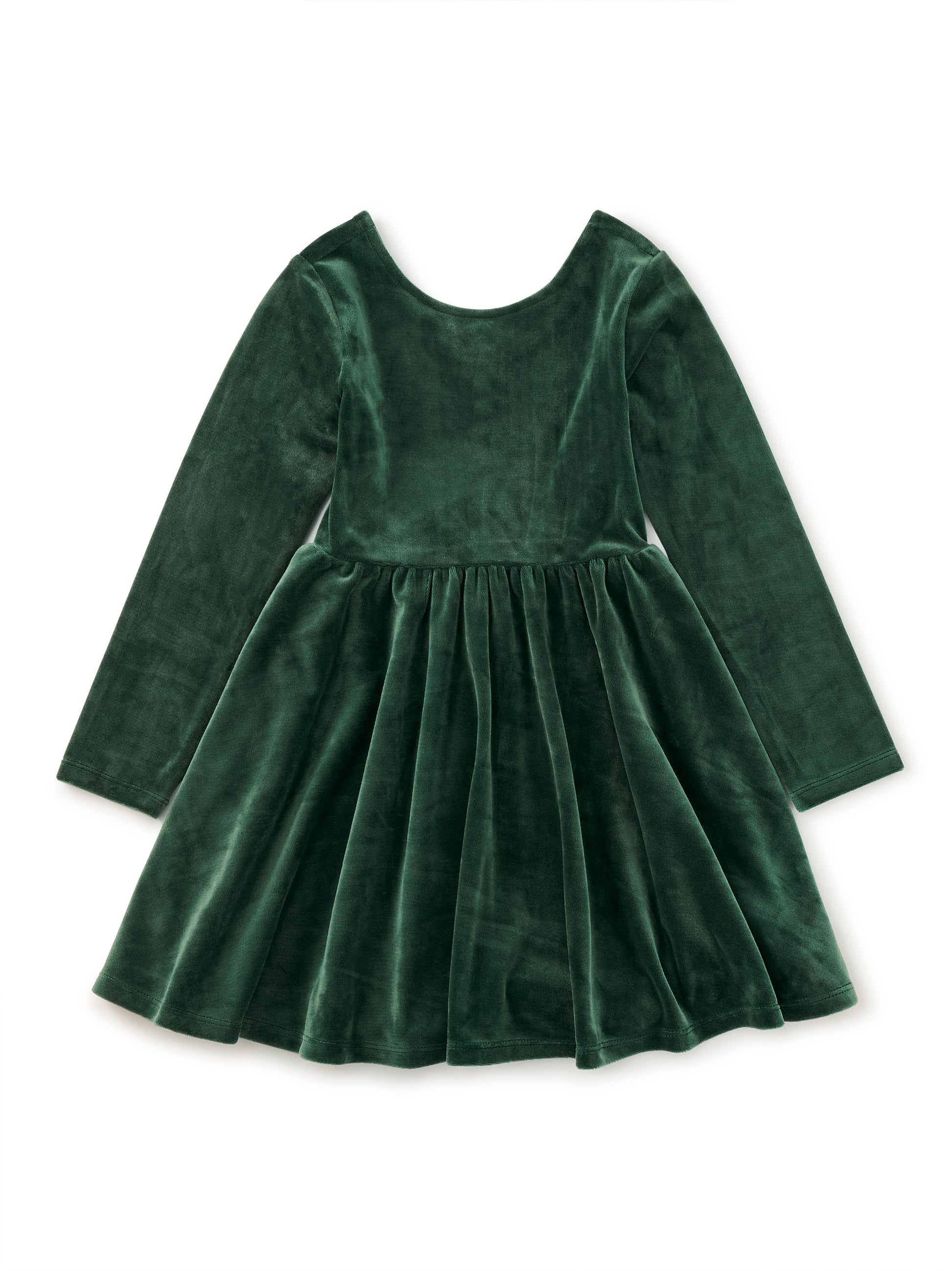 Tea Collection Girls Green Velour Dress Size: 5T Green Velour