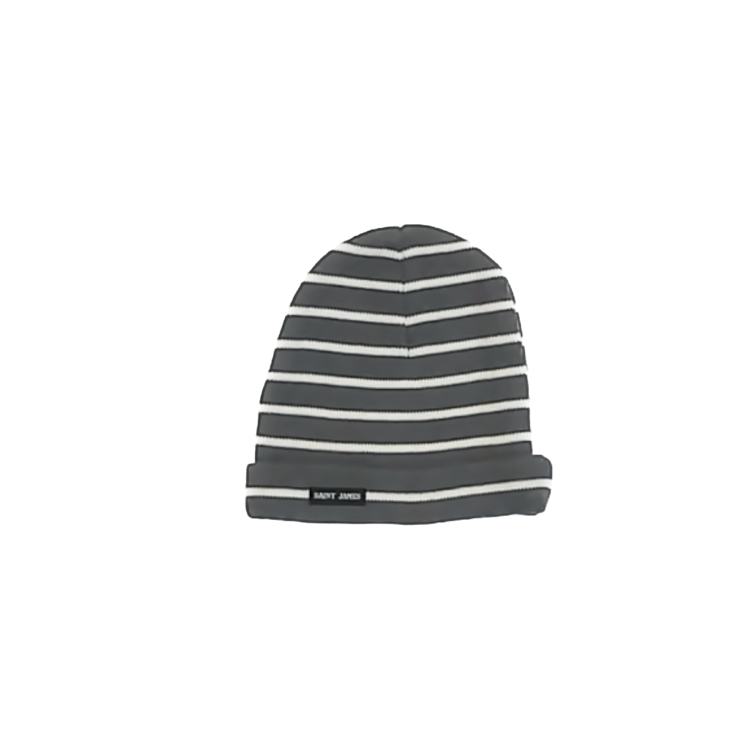 Saint James Unisex Green & White Stripe Winter Hat Size: USA Children's Green & White Stripe