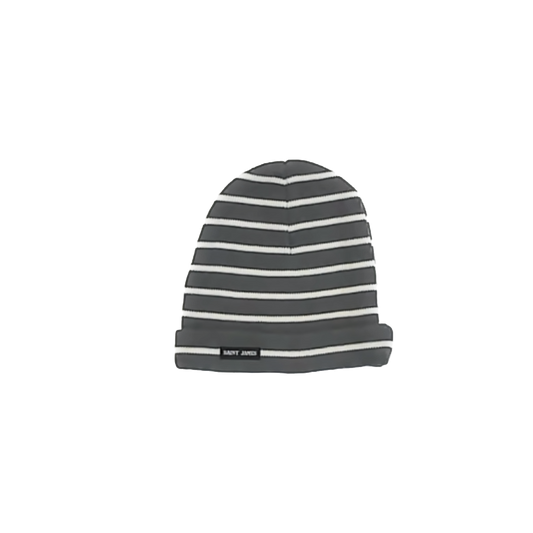 Saint James Unisex Green & White Stripe Winter Hat Size: USA Children's Green & White Stripe