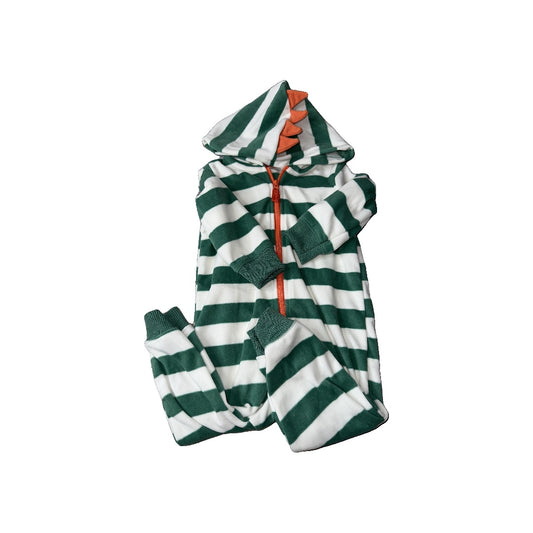 Carters Boys green | White | Striped | Dinosaur Long Sleeve Outfit Size: 12 months green | White | Striped | Dinosaur