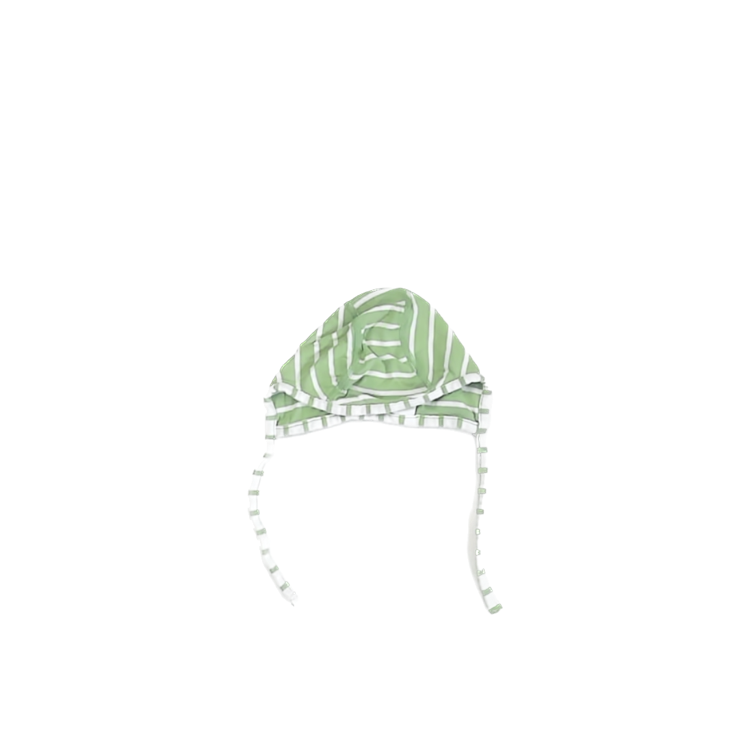 Hanna Andersson Unisex Green | White Striped Hat Size: S Green | White Striped
