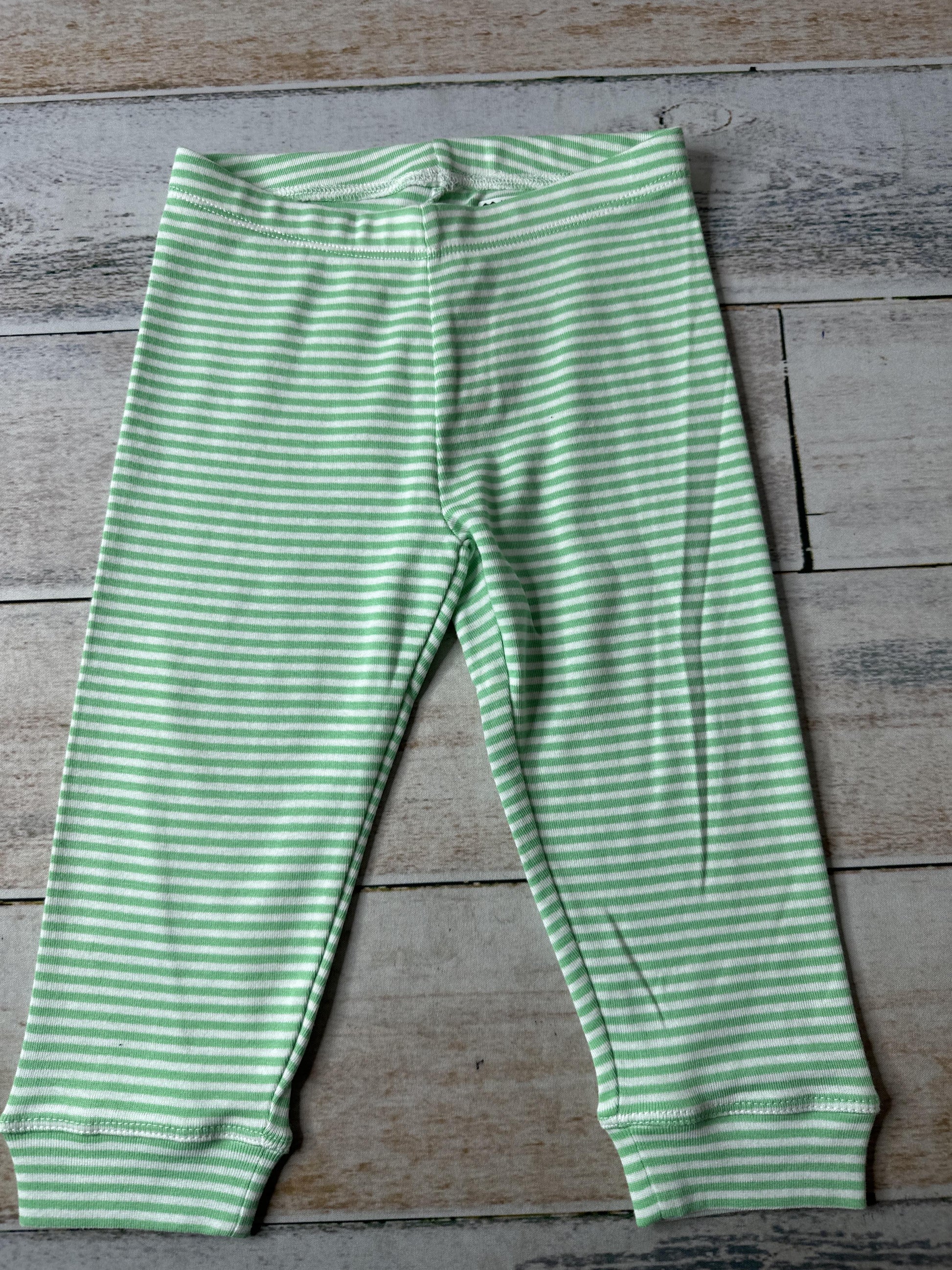 Primary Unisex green | White | Striped Pants Size: 12-18 months green | White | Striped