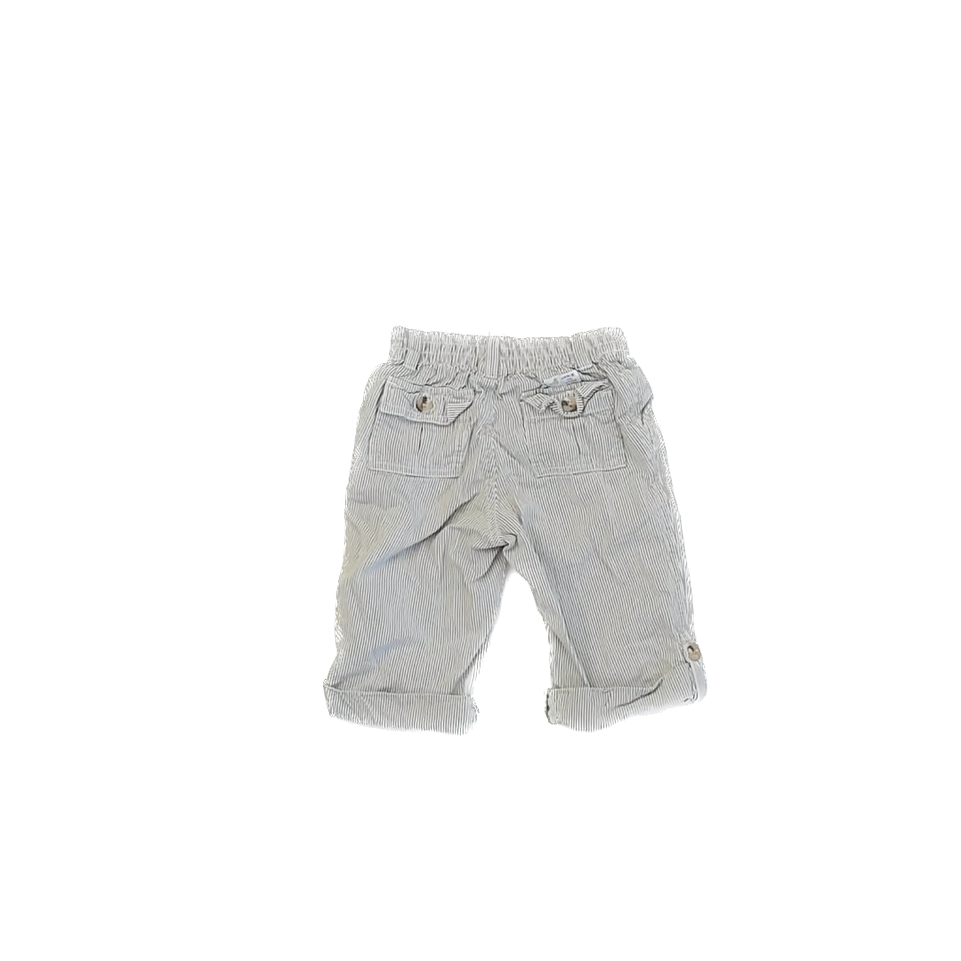 Janie and Jack Girls Green | White Striped Pants Size: 18-24 Months Green | White Striped