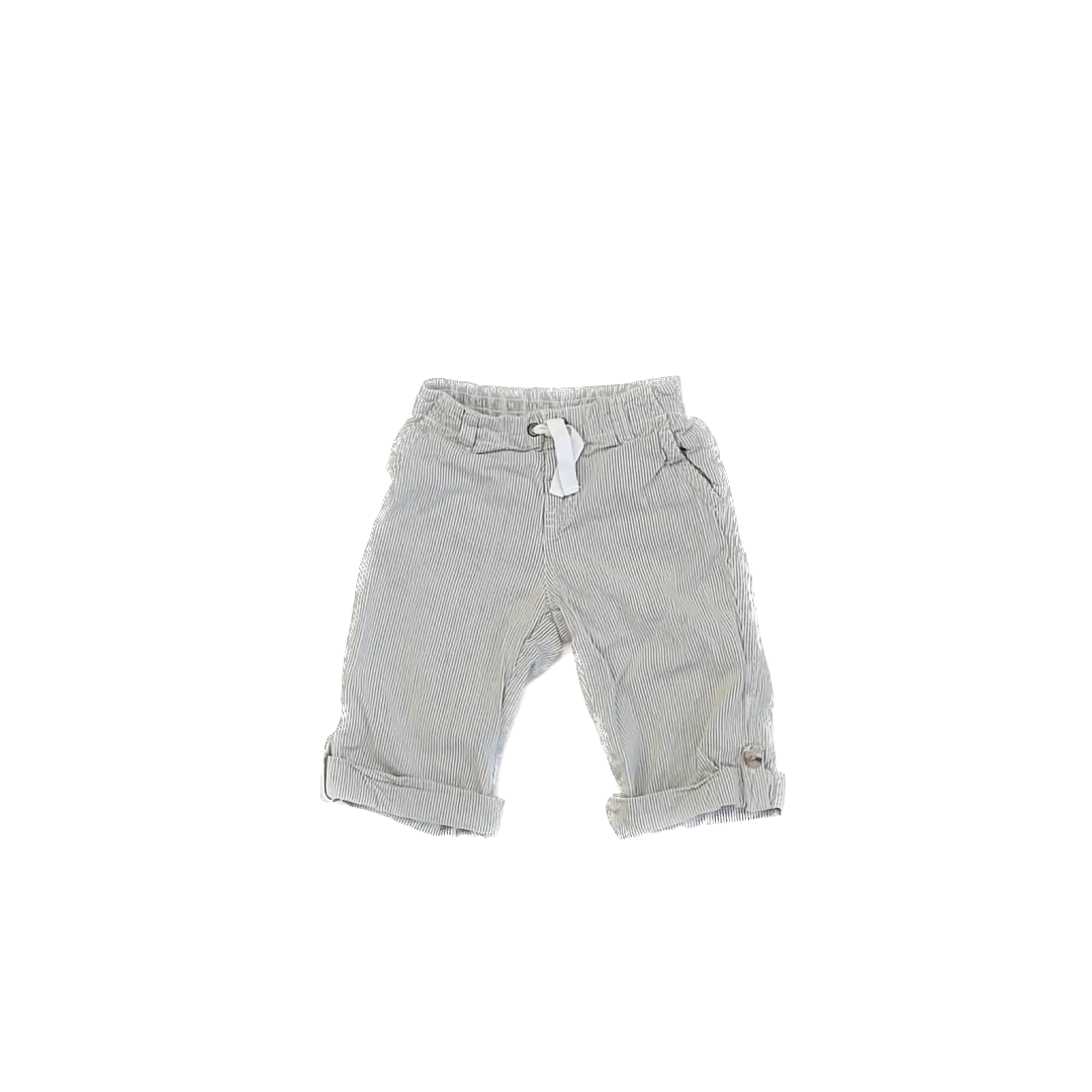 Janie and Jack Girls Green | White Striped Pants Size: 18-24 Months Green | White Striped