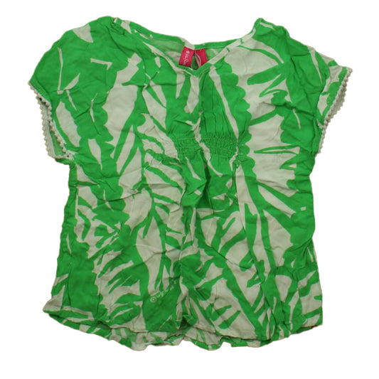 Lilly Pullitzer for Target Girls Green | White Blouse Size: 6 Years