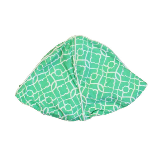 Janie and Jack Girls Green | White Hat Size: 12-24 Months Green | White