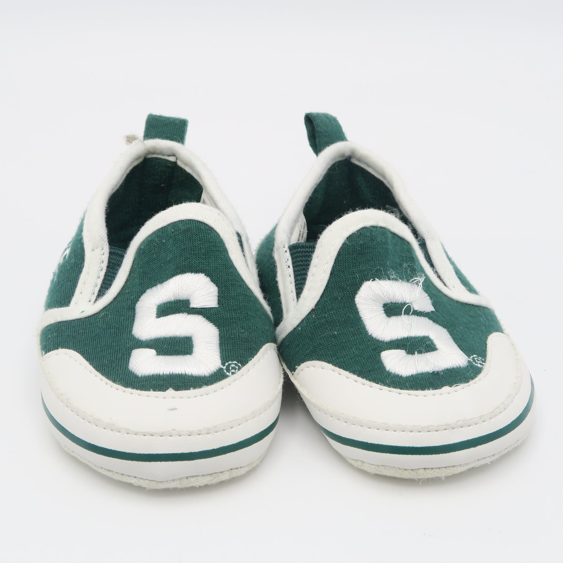 Unknown Brand Unisex Green | White Booties Size: 3 Infant Green | White