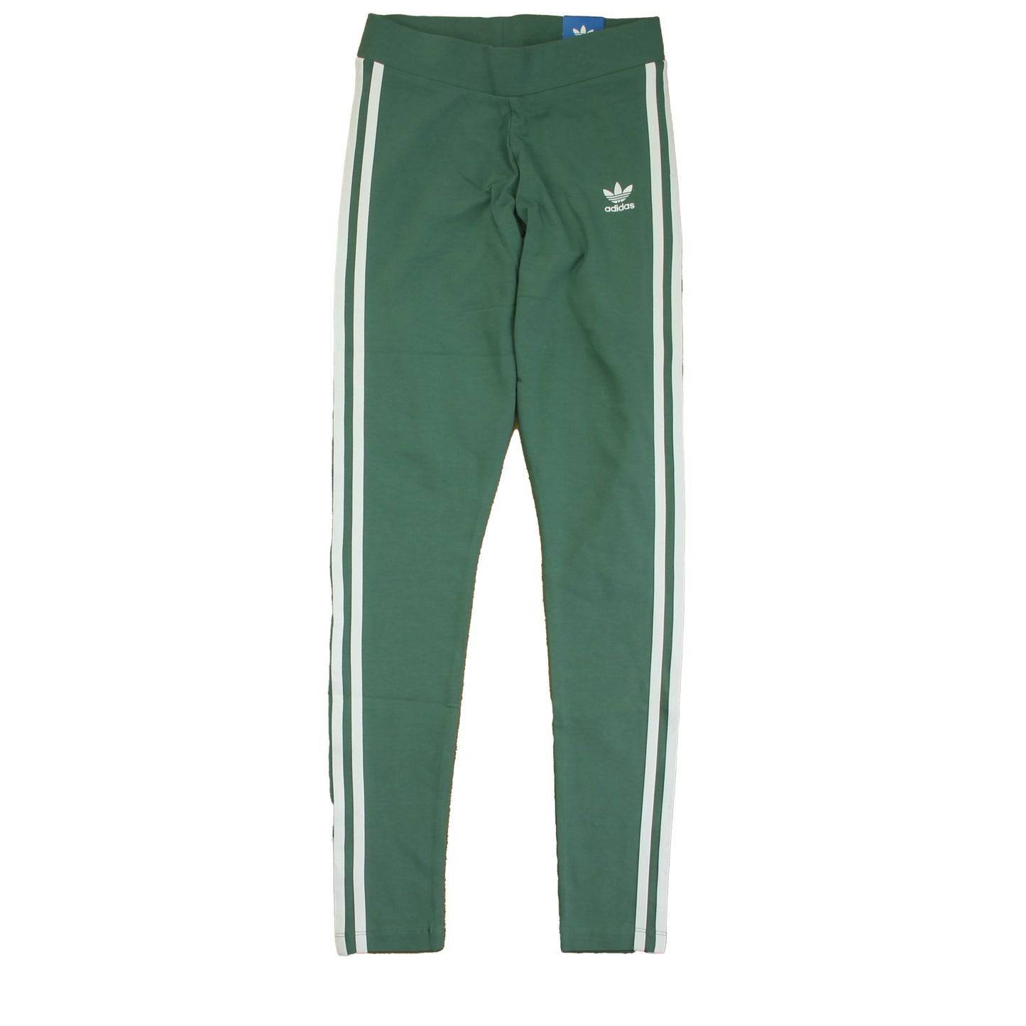 Adidas Girls Green | White Athletic Pants Size: Junior XS