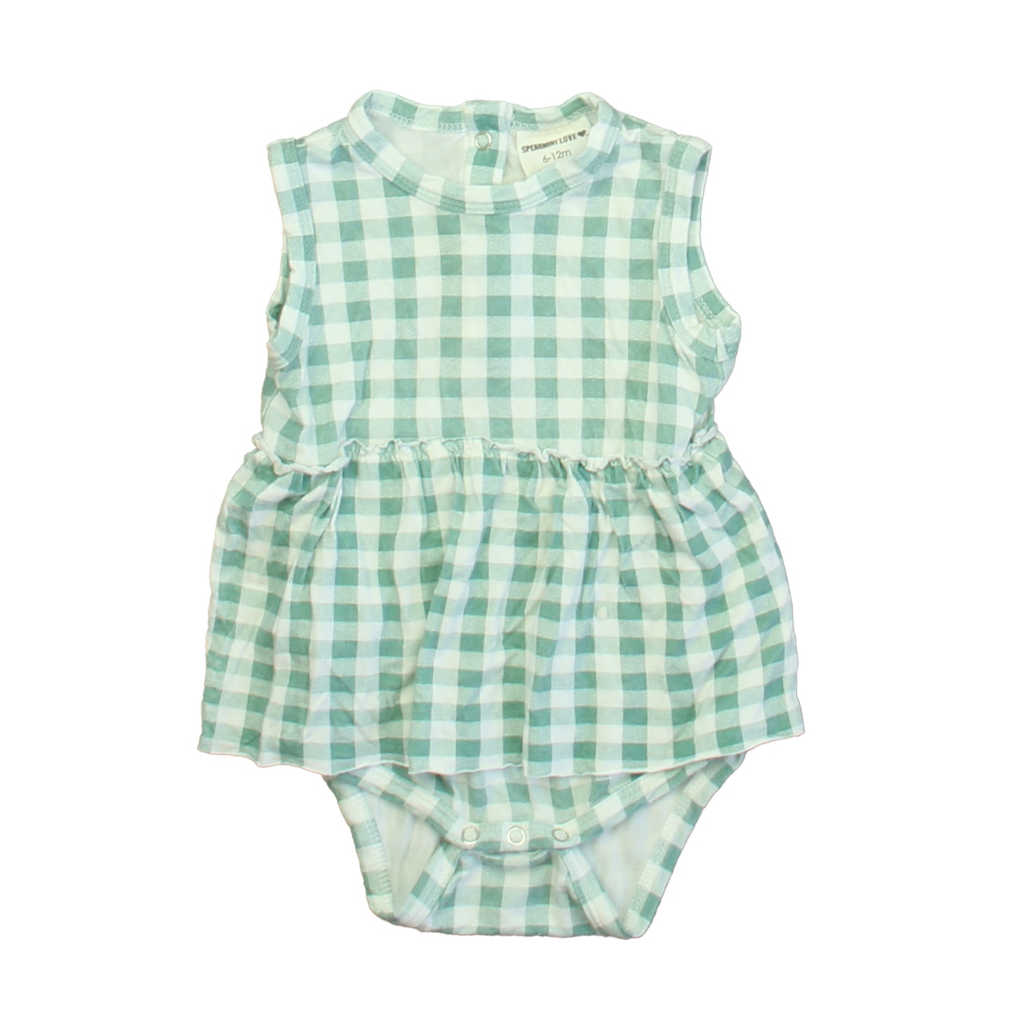 Spearmint Love Girls Green | White Dress Size: 6-12 Months Green | White