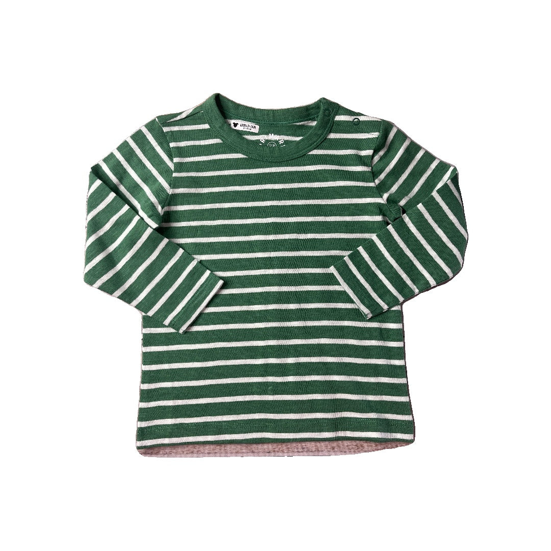 Primary Unisex green | White Long Sleeve T-Shirt Size: 12-18 months green | White