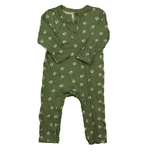 Nordstrom Boys Green | White Long Sleeve Outfit Size: 18 Months