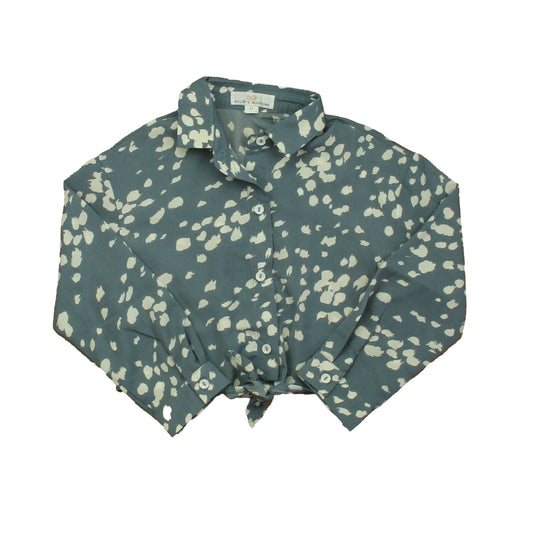 Bailey's Blossoms Girls Green | White Blouse Size: 4T Green | White