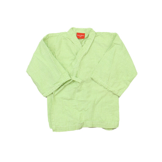 Lucky Wang NYC Boys Green | White Long Sleeve Shirt Size: *6 Months Green | White