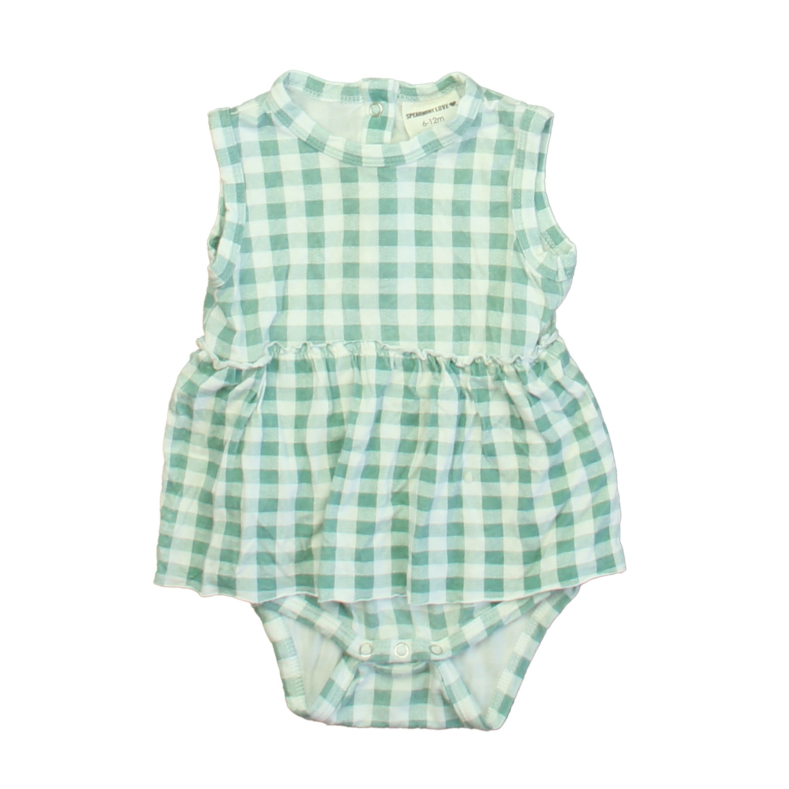 Spearmint Love Girls Green | White Dress Size: 6-12 Months Green | White