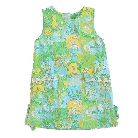 Lilly Pulitzer Girls Green | Yellow Dress Size: 5T Green | Yellow