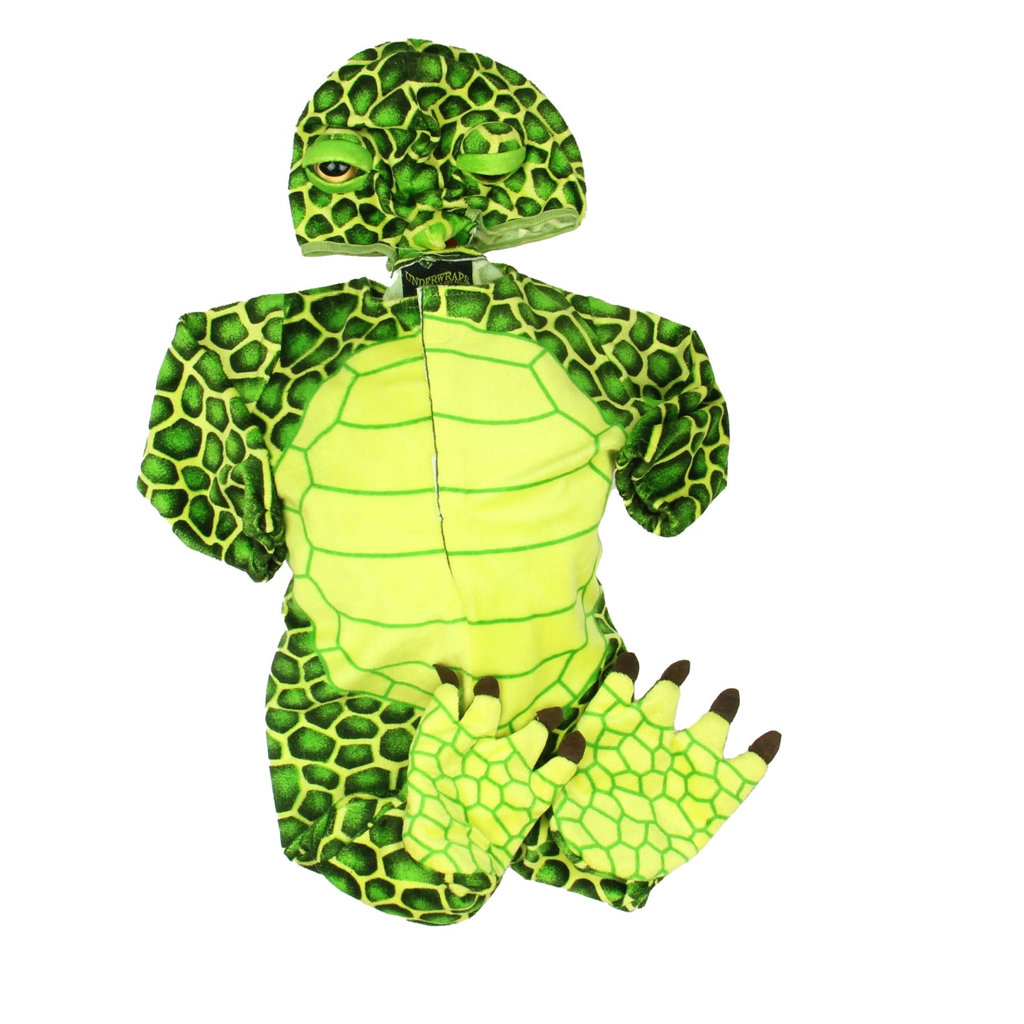 Underwraps Boys Green | Yellow Costume Size: 6-12 Months