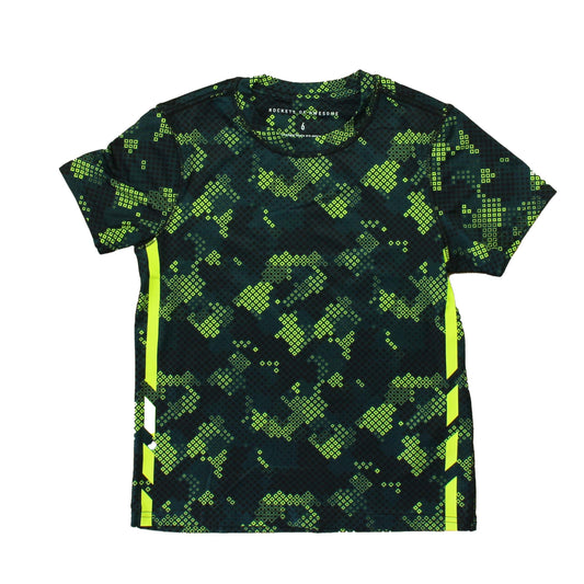 Rockets Of Awesome Boys Green | Yellow Athletic Top Size: 6 Years