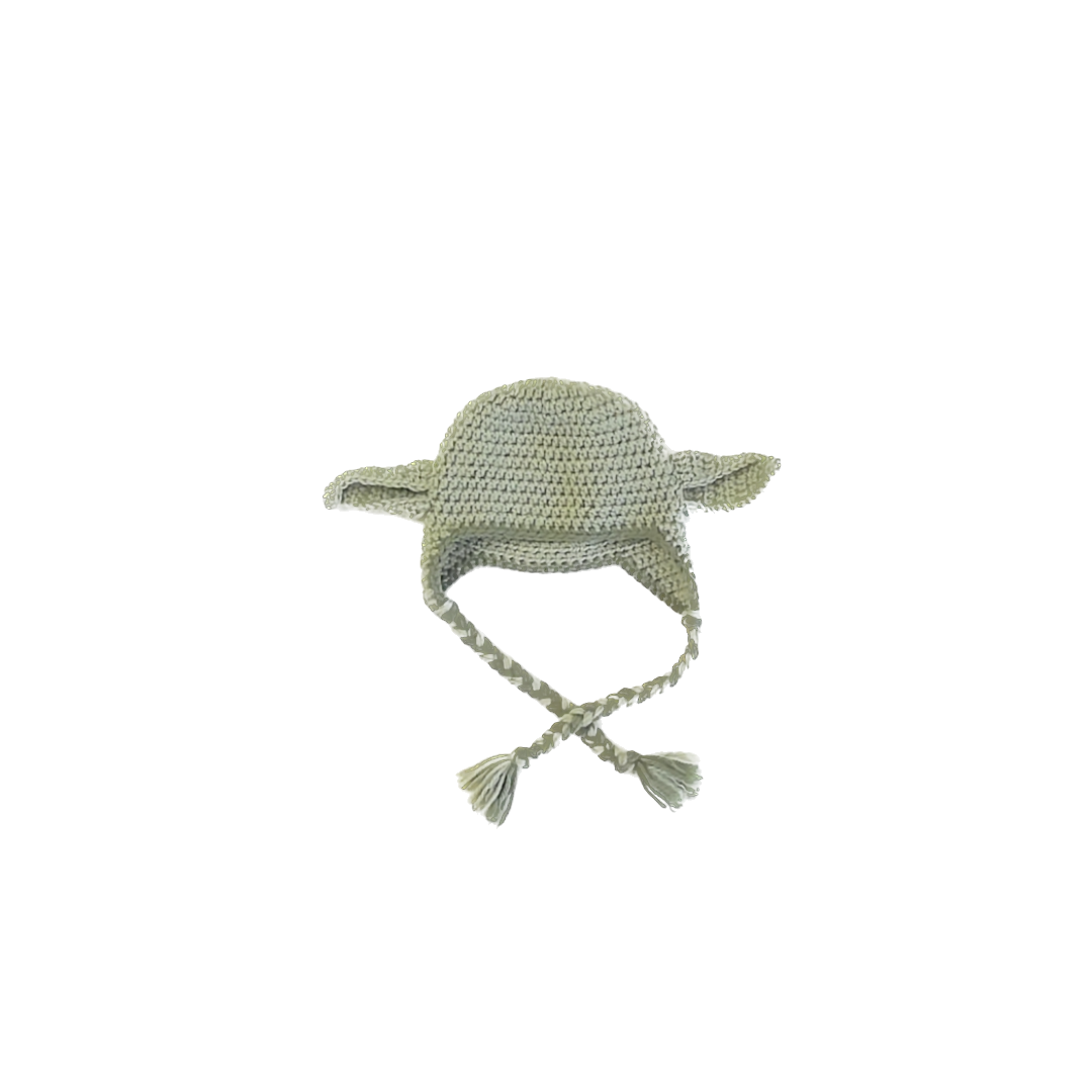 Handmade Unisex Green Yoda Winter Hat Size: Size Toddler-Little Kid Green Yoda
