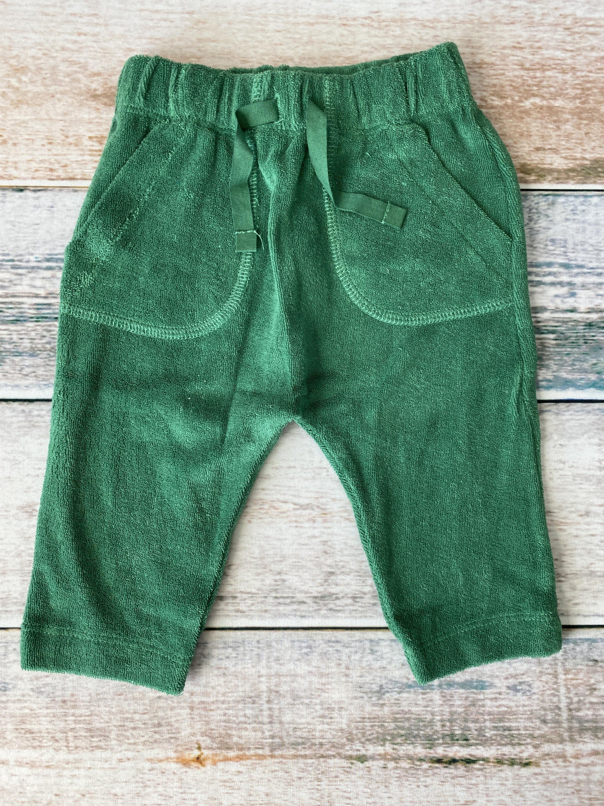 Oliver & Rain Unisex green Pants Size: 6 months green