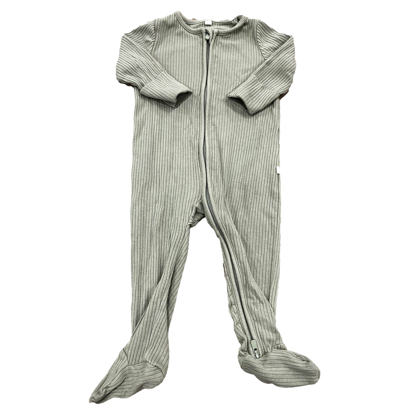 Mori Boys Green 1-piece footed Pajamas Size: 3-6 Months Green
