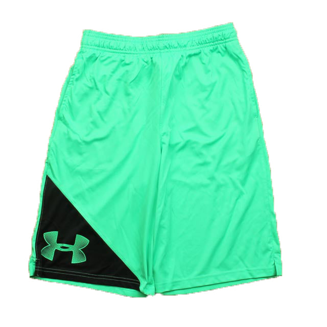 Under Armour Boys Green Athletic Shorts Size: 14-16 Years