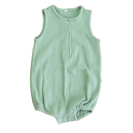 Mori Boys Green Romper Size: 0-3 Months Green