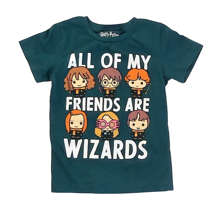 Harry Potter Boys Green T-Shirt Size: 5T Green
