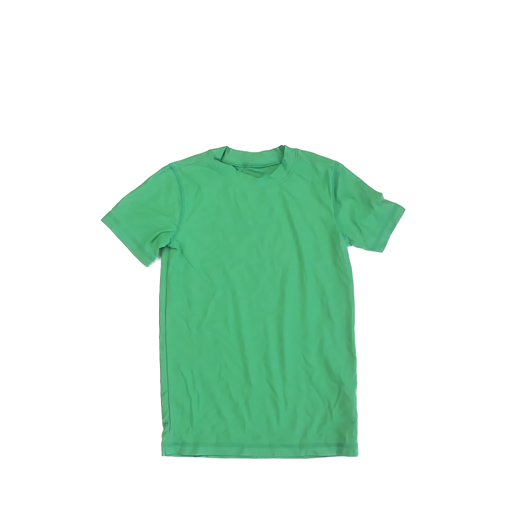 Primary Unisex Green Rashguard Size: 6-7 Years Green
