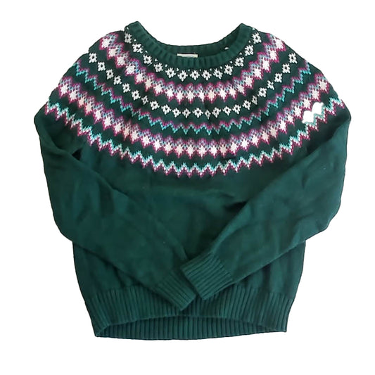 Crewcuts Girls Green Sweater Size: 8-9 Years Green