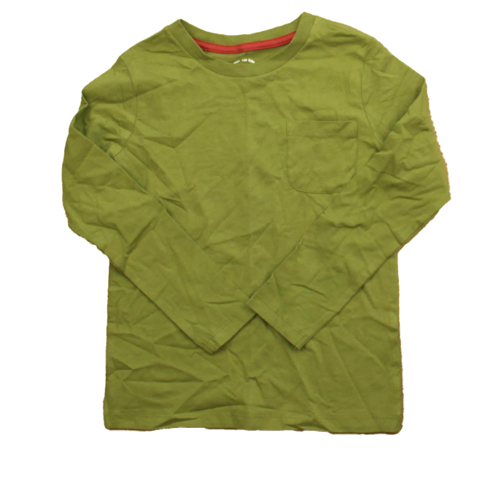 Mightly Boys Green Long Sleeve T-Shirt Size: 6-14 Years Green
