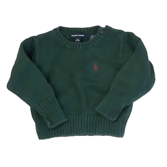 Ralph Lauren Boys Green Sweater Size: 3-12 Months Green