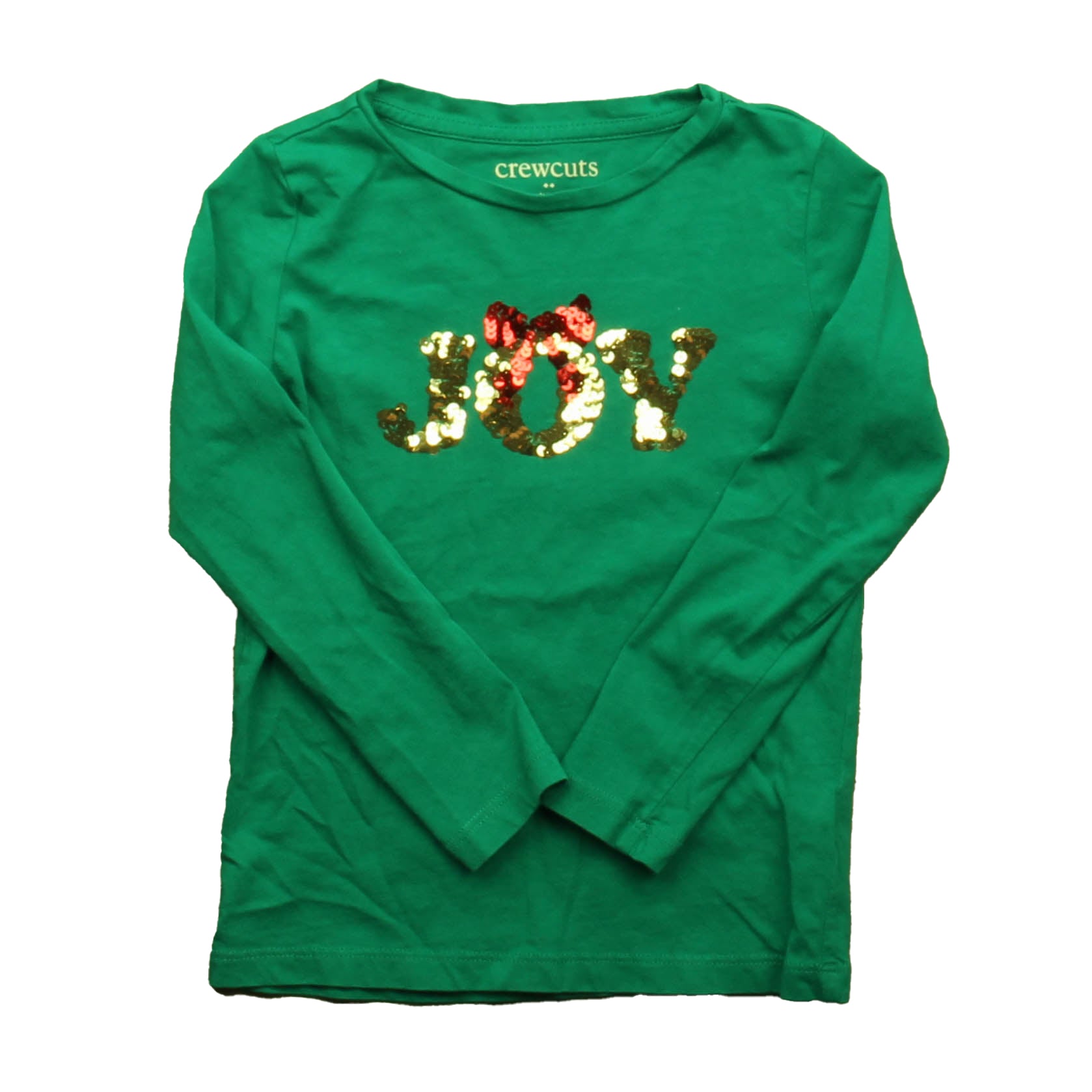 Crewcuts Girls Green Long Sleeve T-Shirt Size: 4-5T Green