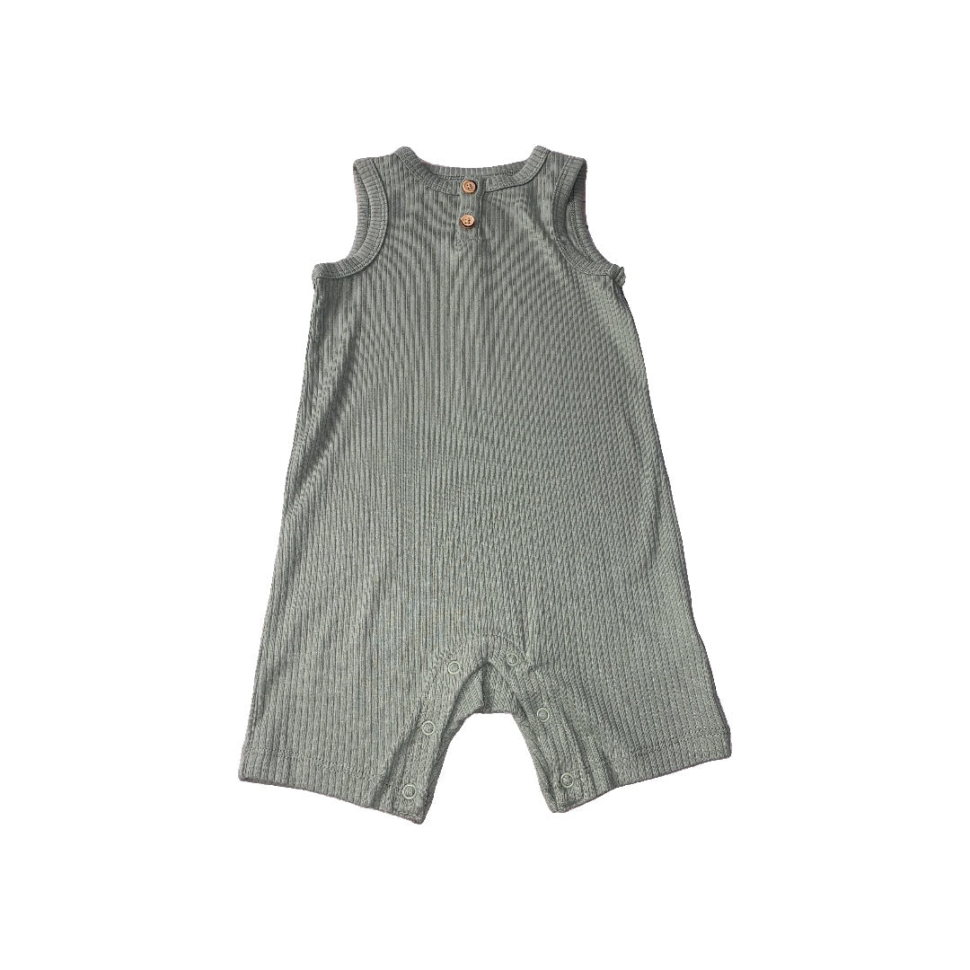 Cat & Jack Unisex green Romper Size: 12 months green