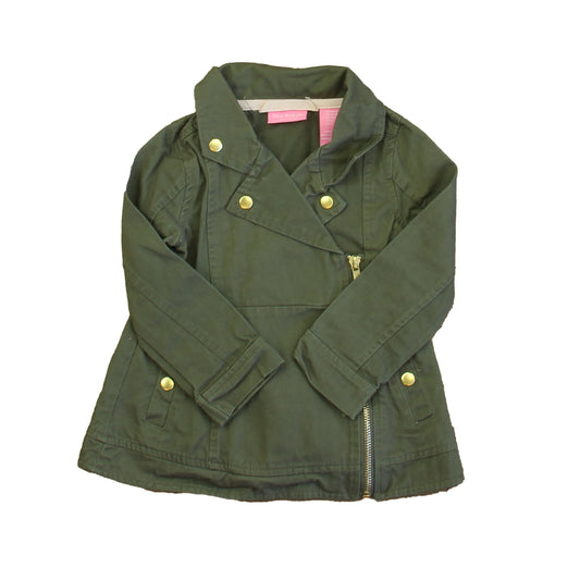Isaac Mizrahi Girls Green Jacket Size: 24 Months Green