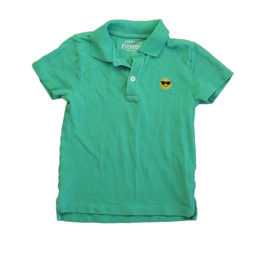 Crewcuts Boys Green Polo Shirt Size: 2T