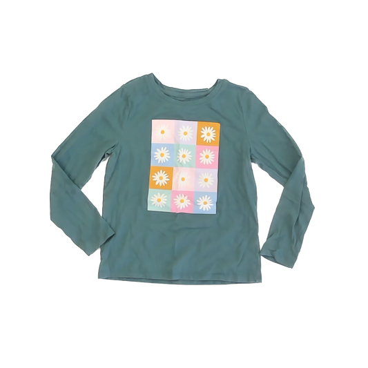 Cat & Jack Girls Green Long Sleeve T-Shirt Size: 8 Years Green