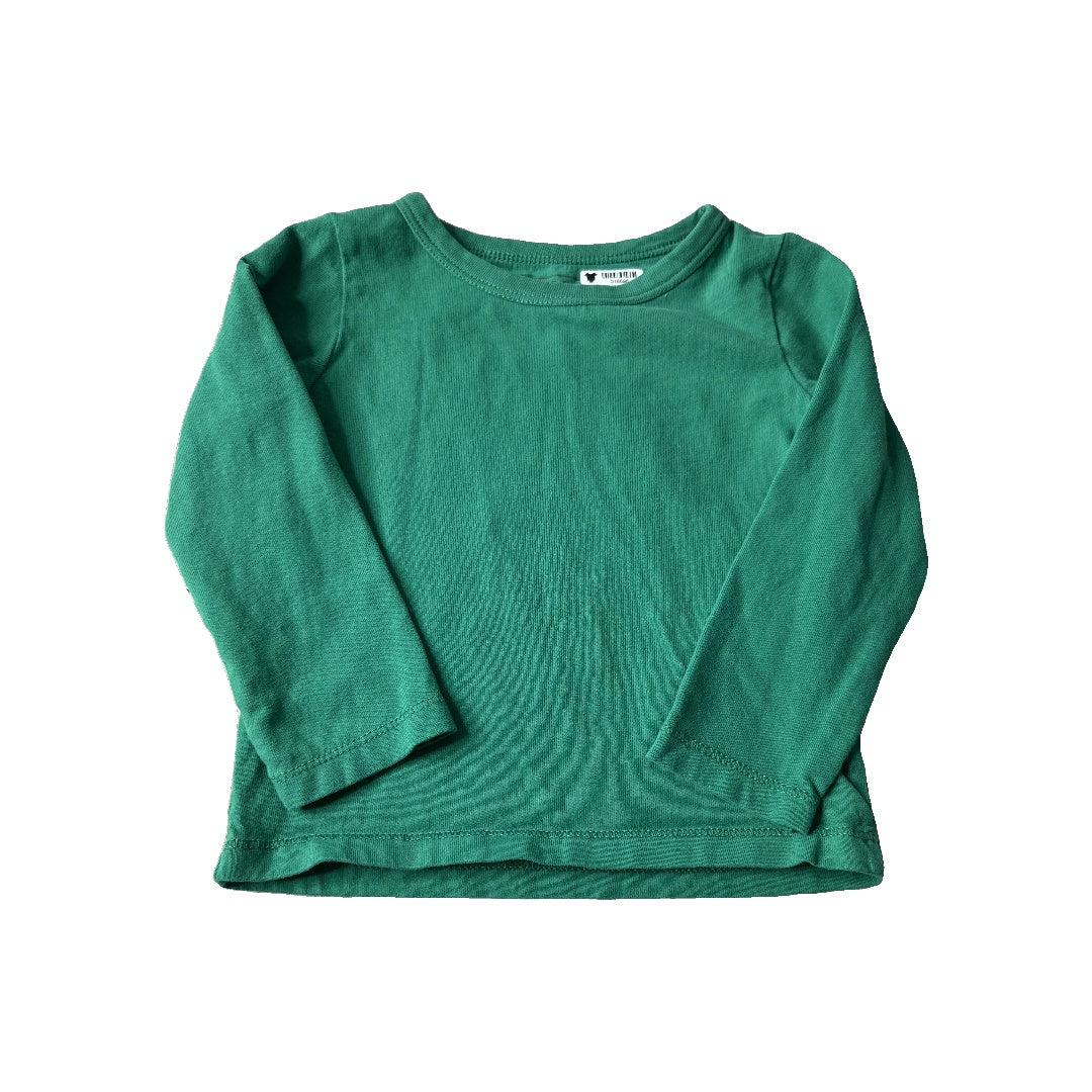 Kidential Unisex green Long Sleeve T-Shirt Size: 2T green