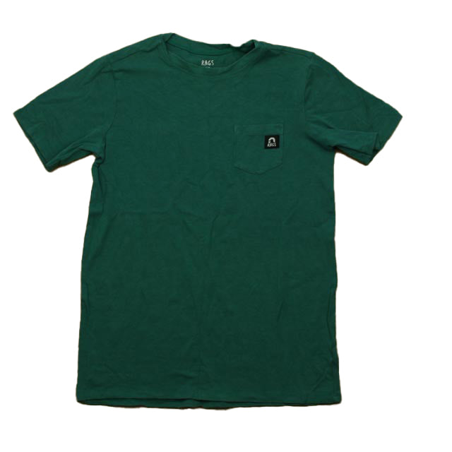 Rags Boys Green T-Shirt Size: 7-8 Years