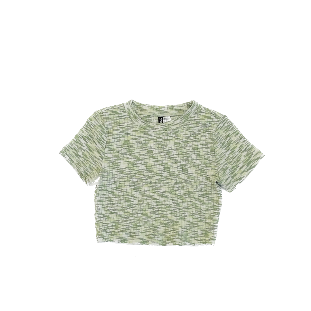 Divided Girls Green Short Sleeve Shirt Size: S Green