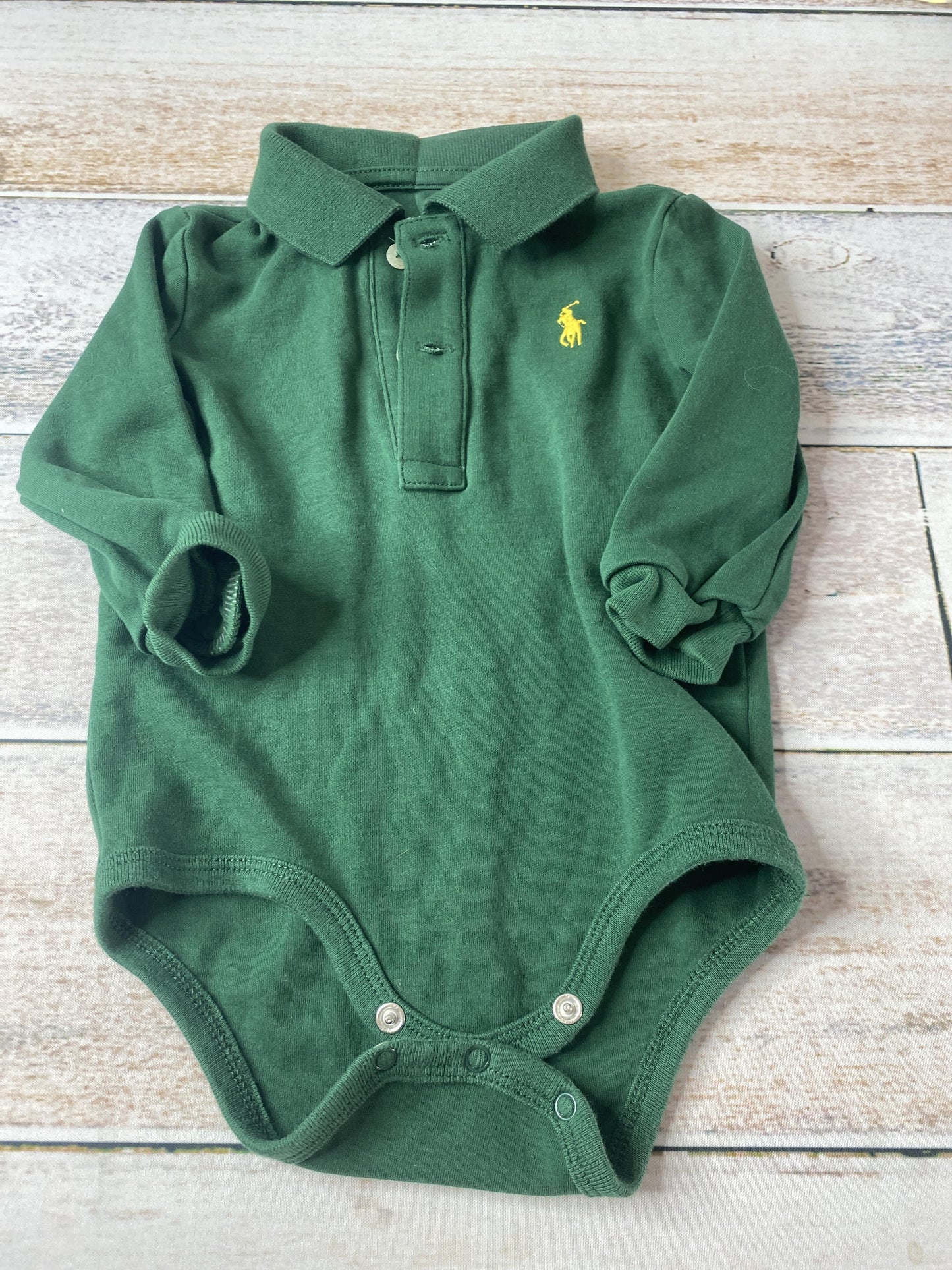 Ralph Lauren Boys green Onesie Size: 9 months green