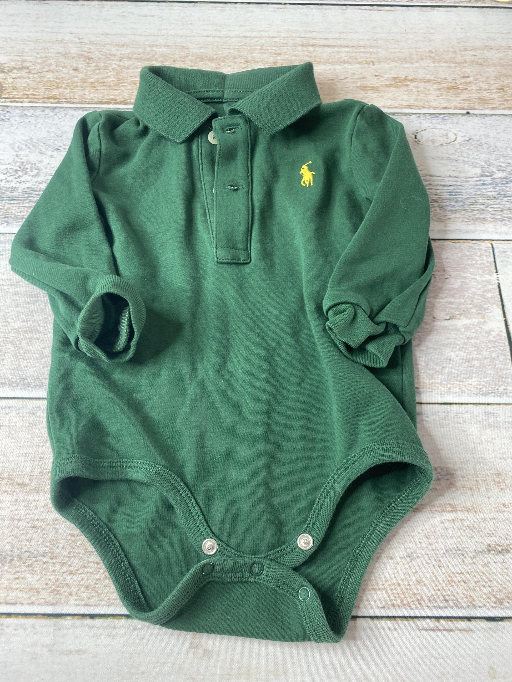 Ralph Lauren Boys green Onesie Size: 9 months green