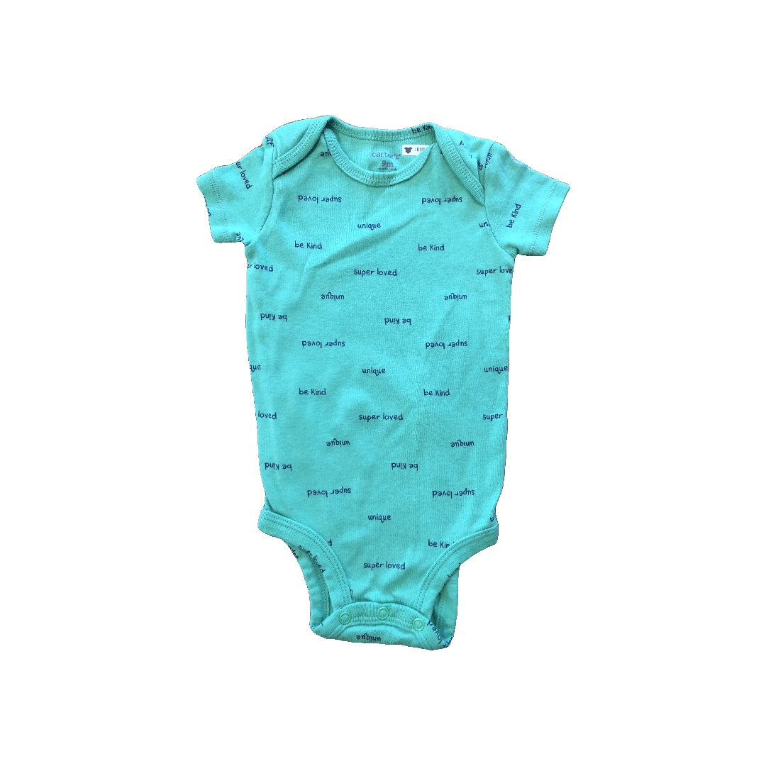 Carters Boys green Onesie Size: 9 months green