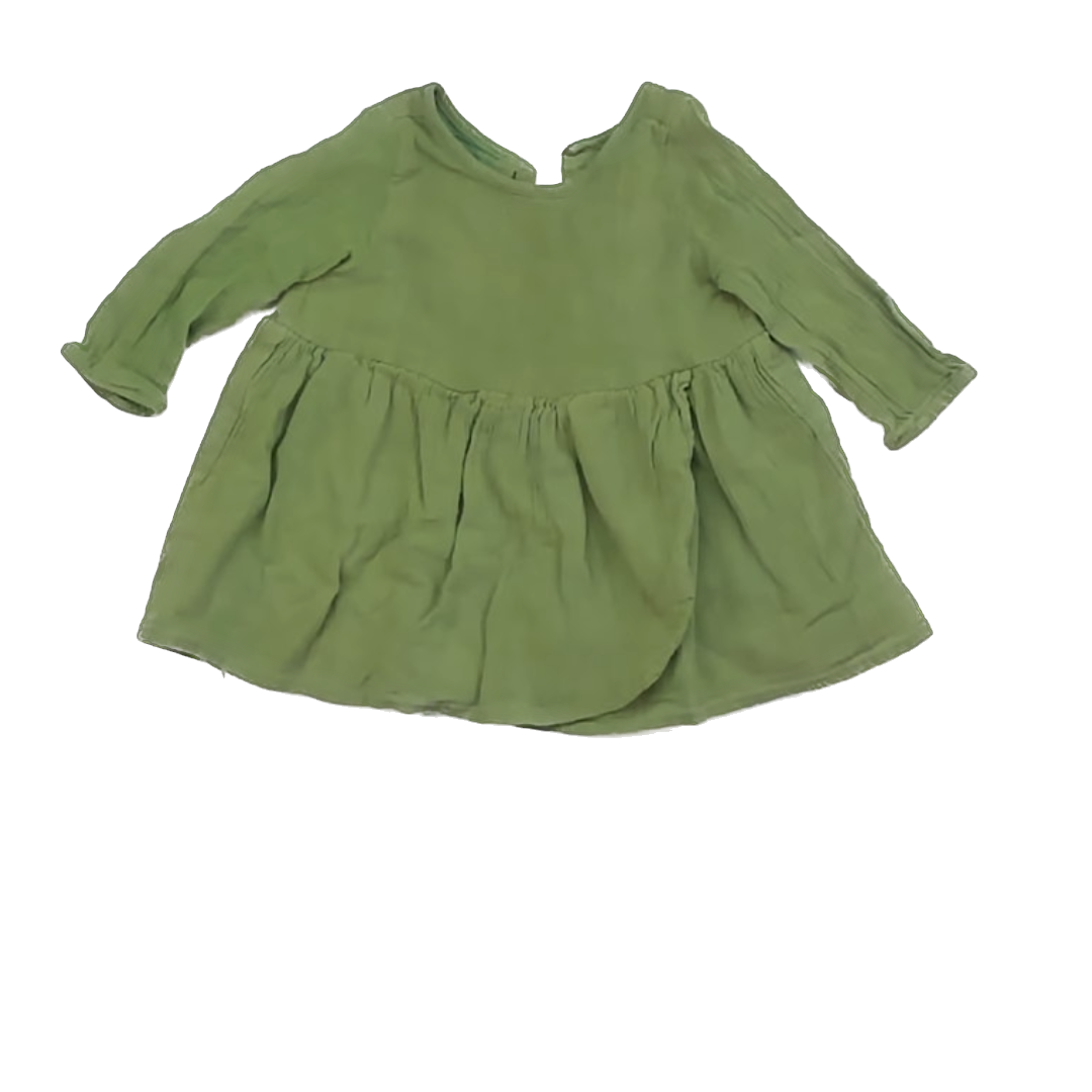 Well Dressed Wolf Girls Green Dress Size: 12 Months Green