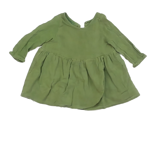 Well Dressed Wolf Girls Green Dress Size: 12 Months Green