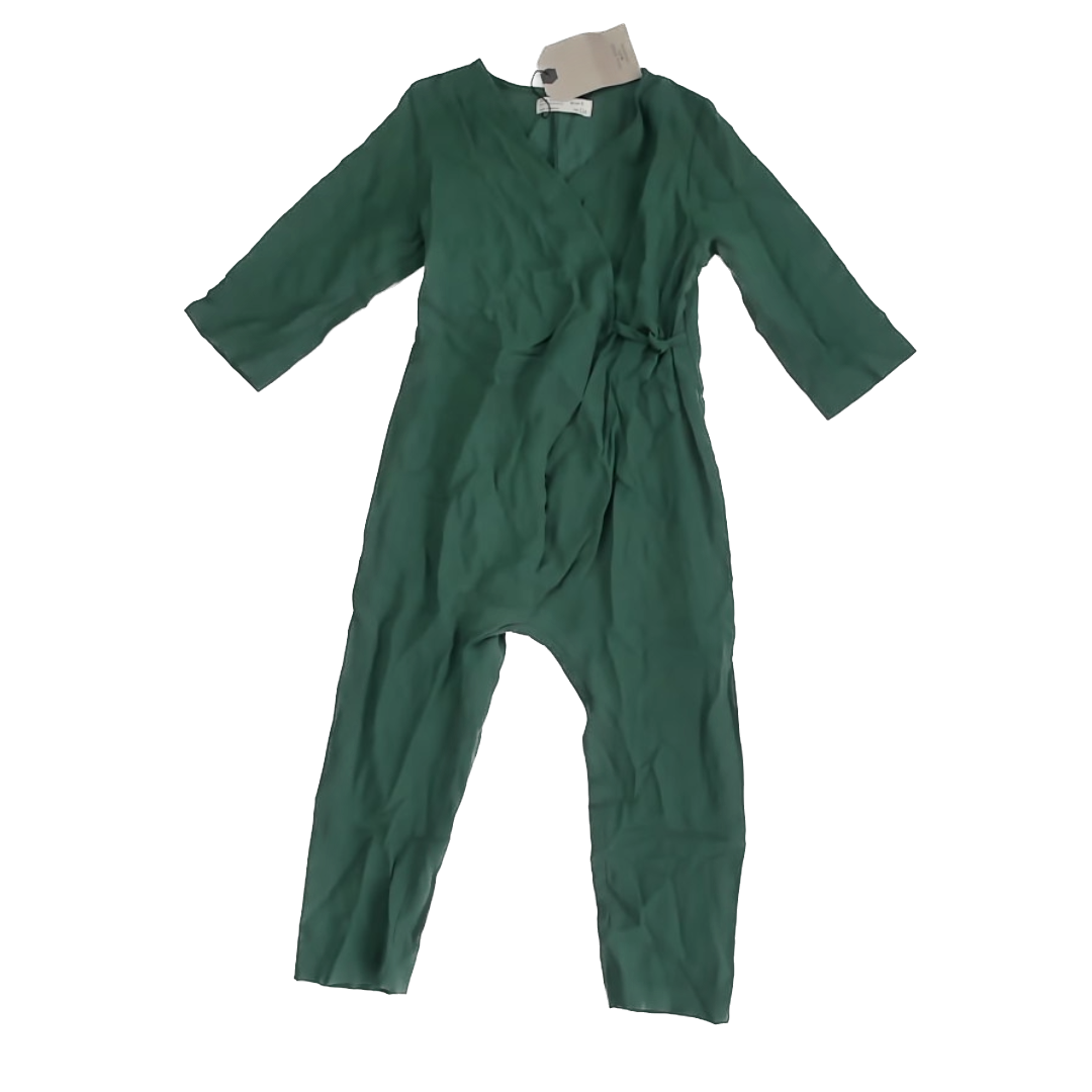 Zara Girls Green Long Sleeve Outfit Size: 6 Years Green