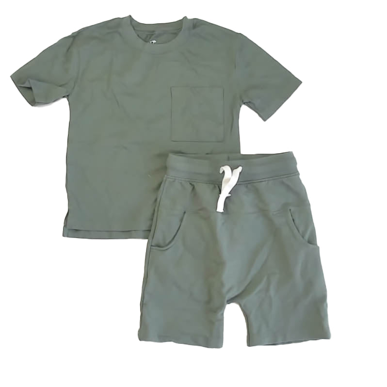 Little Star Boys Green Apparel Sets Size: 6 Years Green